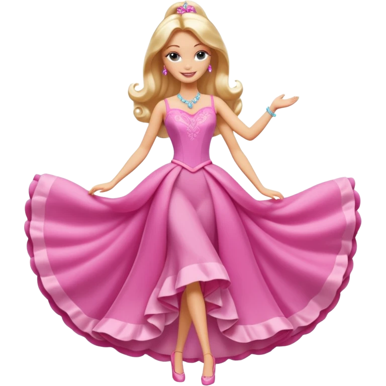 lav en barbie mariposa fe der poser i fuld figur emoji