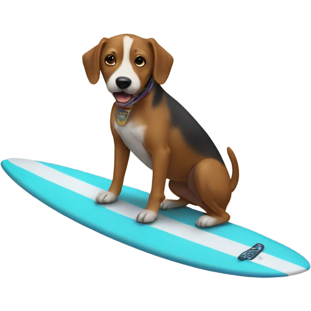 Dog surfer  emoji