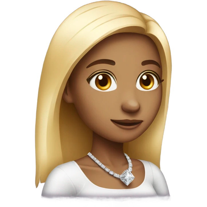 Girl with diamond ring emoji