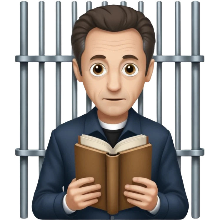 Nicolas Sarkozy, livre prison   emoji