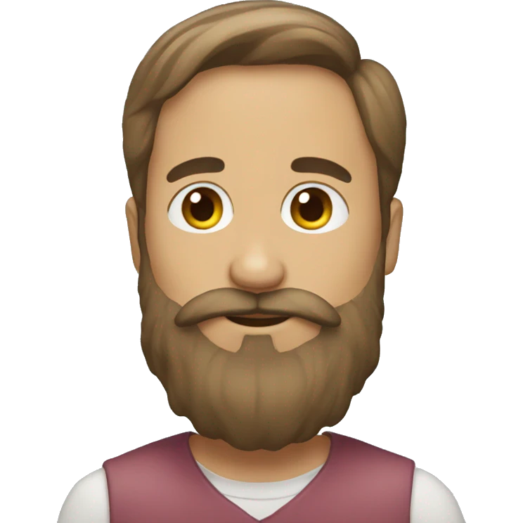 Beard man with dress emoji