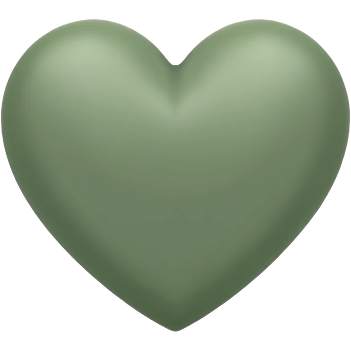 sage green heart emoji