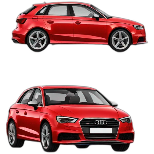 Audi A3 rouge emoji