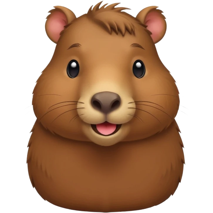 a capybara in love  emoji