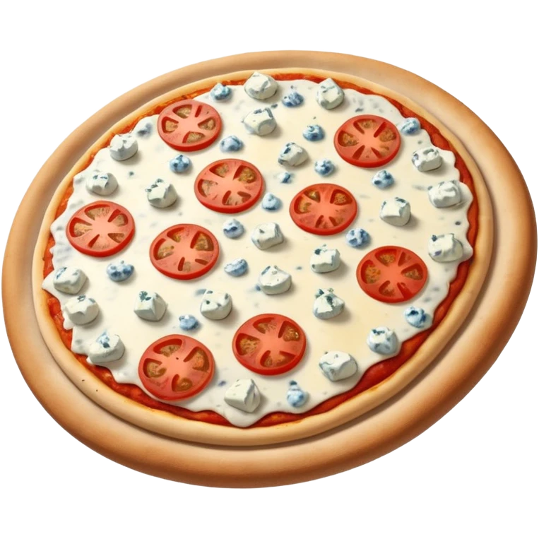 Pizza filled with the colors of France emoji