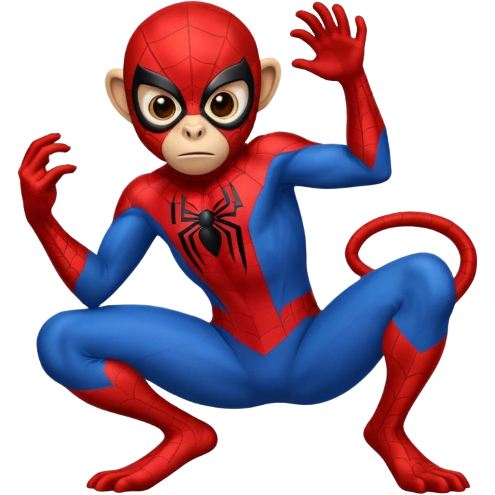 A Spider-Man monkey emoji