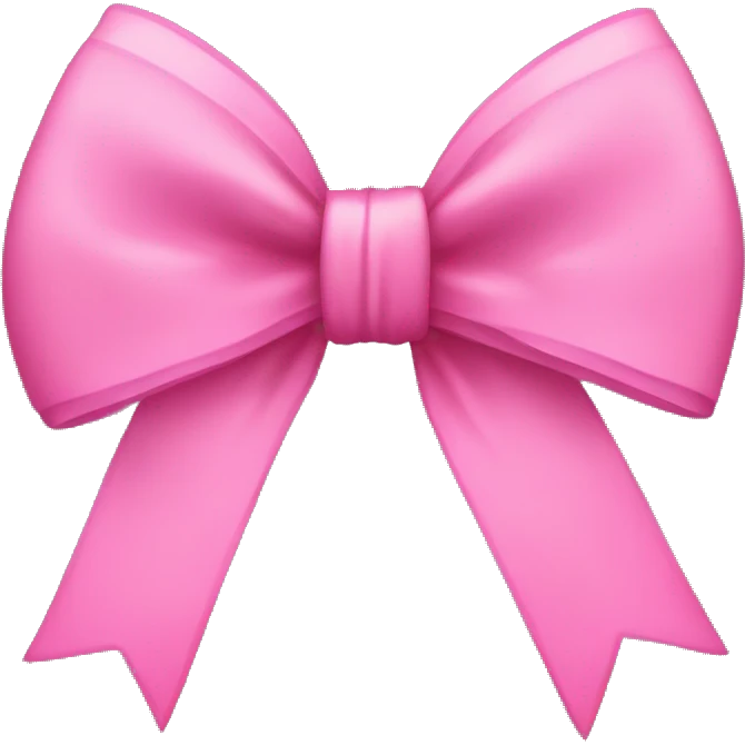 Pink bow emoji
