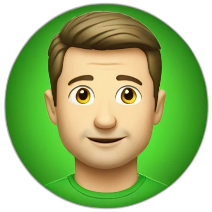 volodymyr zelenskyy in green tshirt emoji