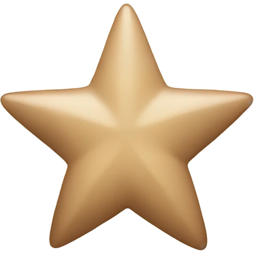 beige star with brown bow emoji