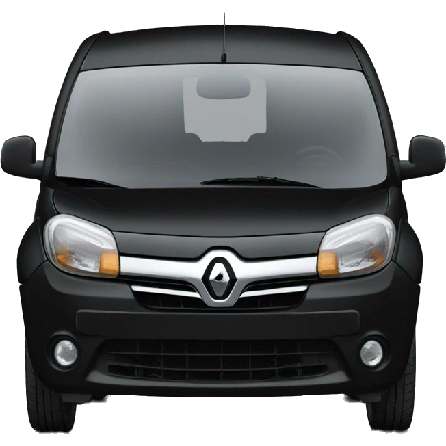 black Renault Kangoo facing right emoji