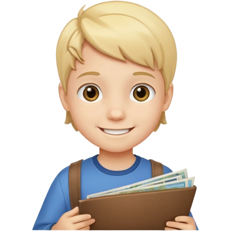 child Holding Maps emoji