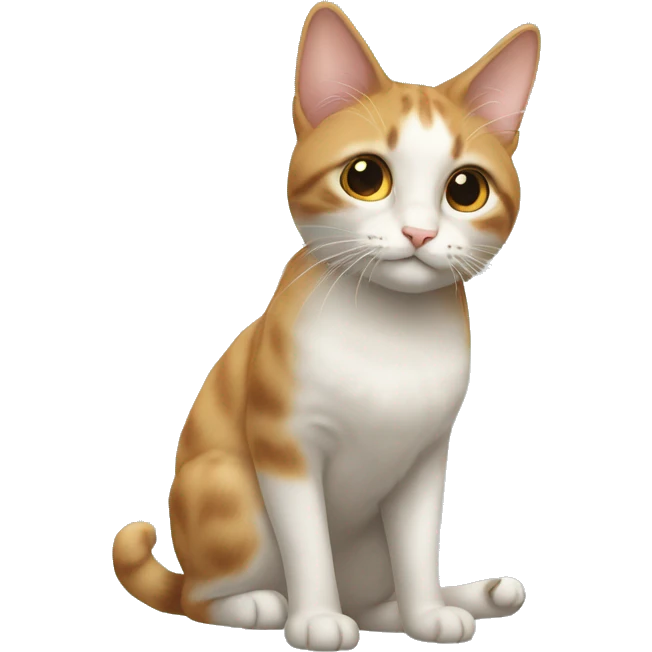 꽃을 달고 있는 고양이 emoji