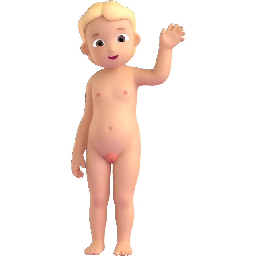 Nude kid emoji