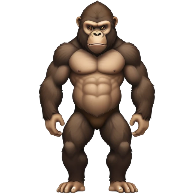 Monkey and a gorilla combined emoji