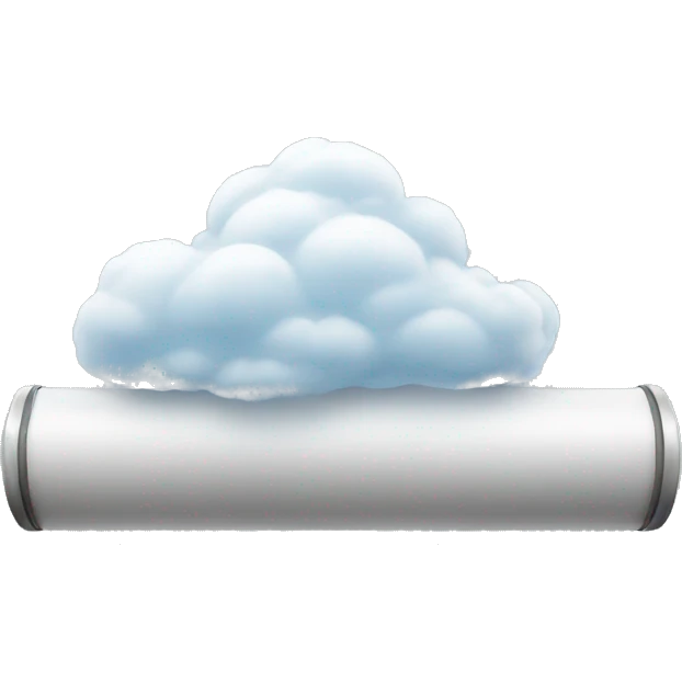 clouds on a tube emoji