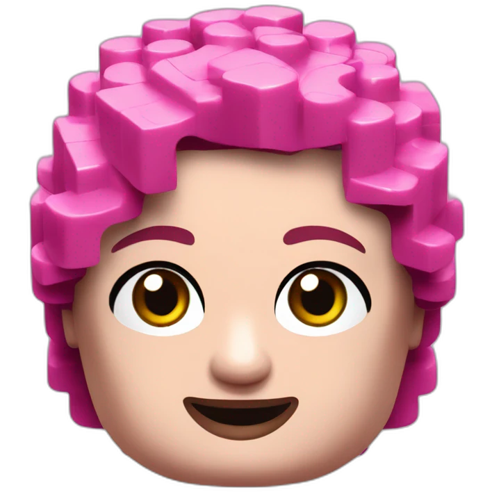 lego bricks pink emoji
