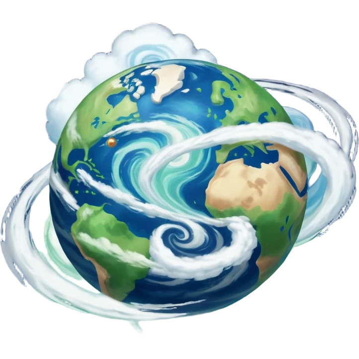 A planet as seen from space, similar to that of Arus from the cartoon Voltron. emoji