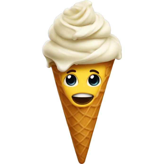 The rizzler eating ice cream emoji