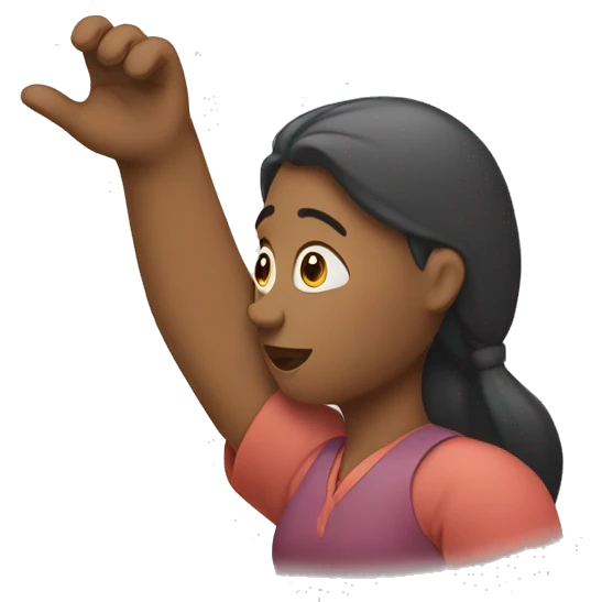 woman searching with hand on forehea emoji