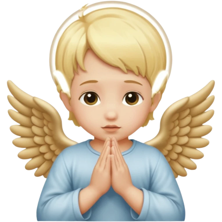 single cherubs praying emoji