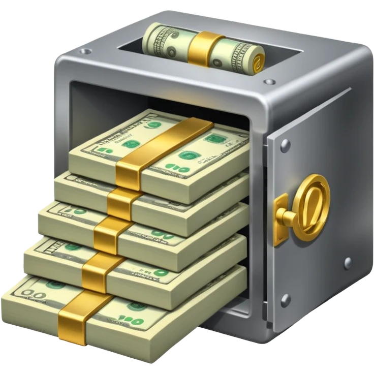 open filled cash money wifi vault emoji