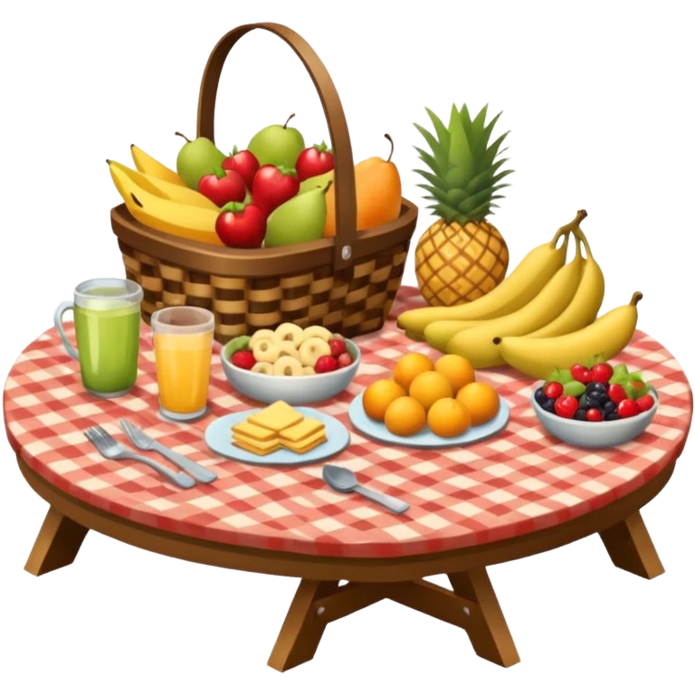 table of picnic emoji