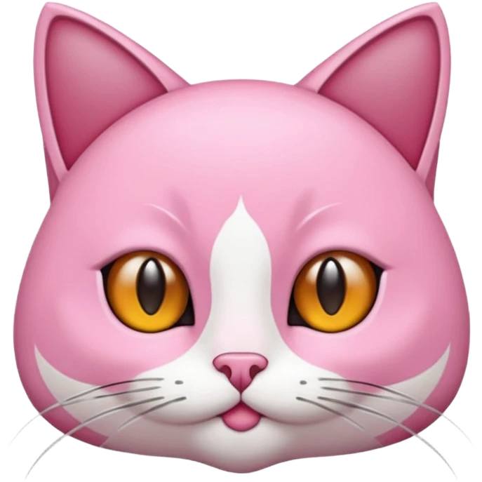 Pembe bir kedi kuyruğu İnce emoji