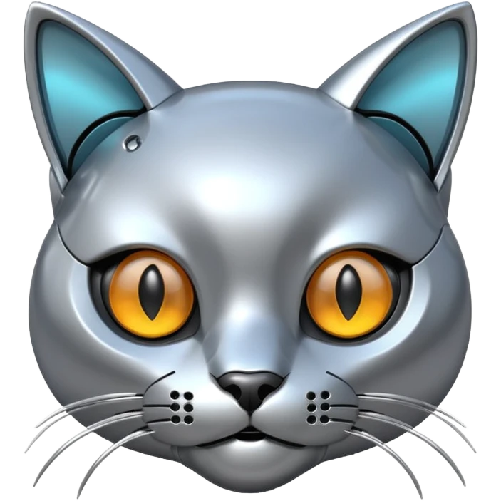 robot cat head emoji
