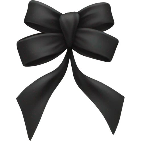 Black bow  emoji