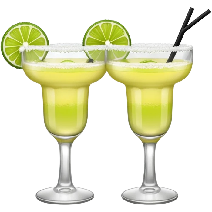 margaritas. one normal and one spicy  emoji