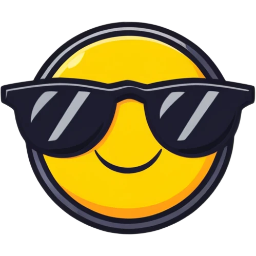 smiling sun with sunglasses emoji