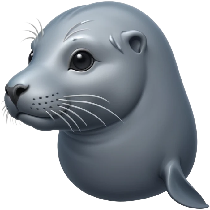 swimming grey sea lion emoji