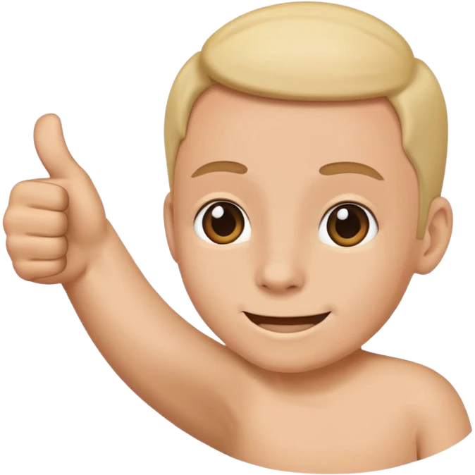 I want a thumbs up with a smaller thumbs up in the bottom right corner emoji