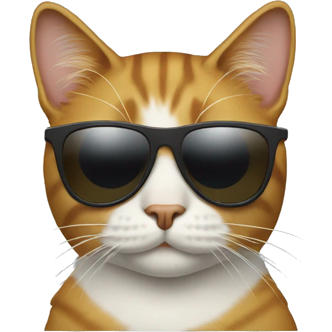 Cat with sunglasses emoji