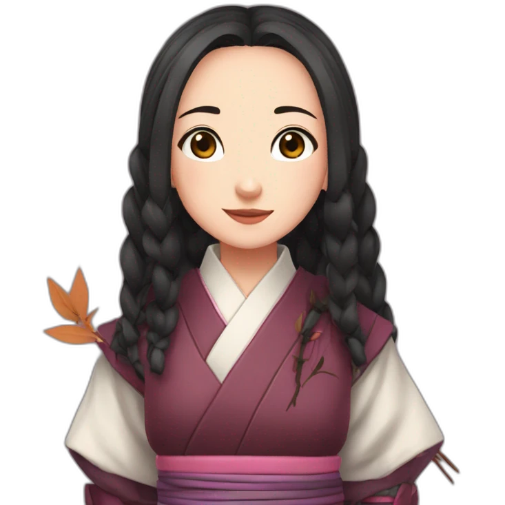 Nezuko avec son bambou emoji