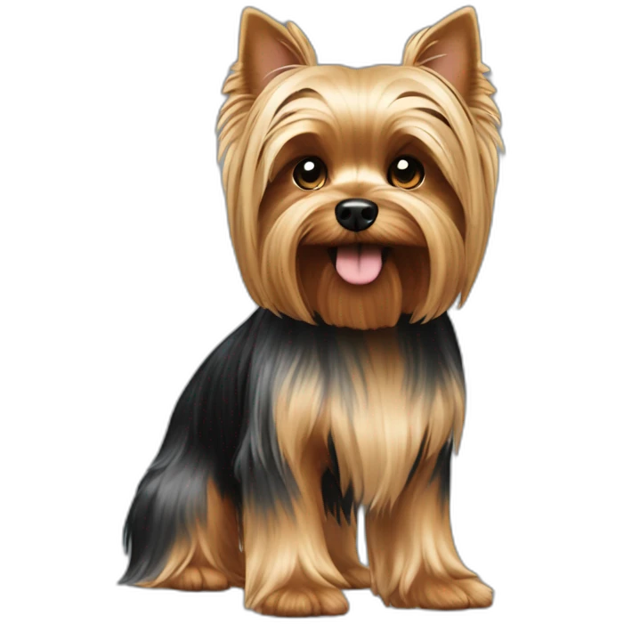 dog yorkshire terrier full body emoji