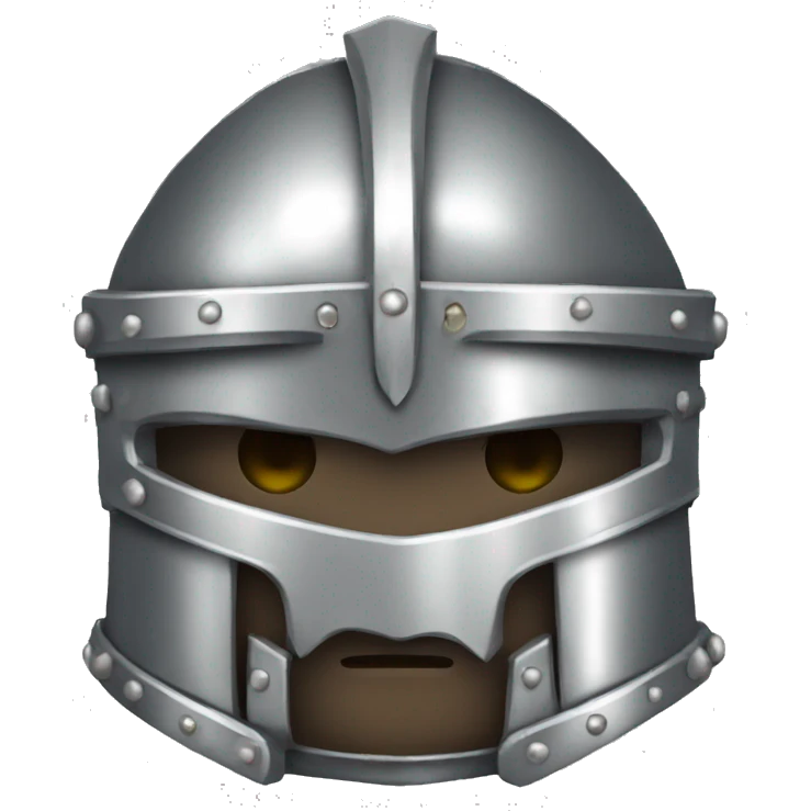 Silver medieval armor emoji