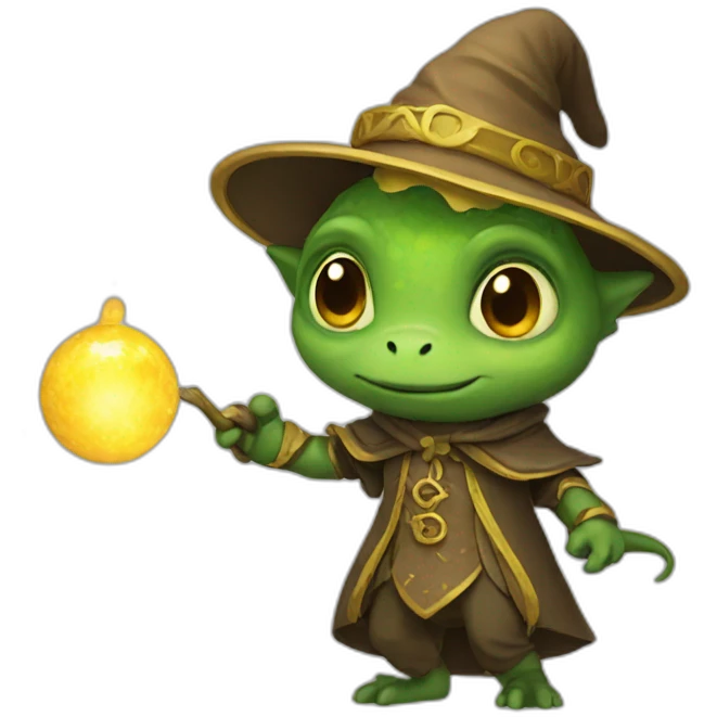 Lizard wizard emoji