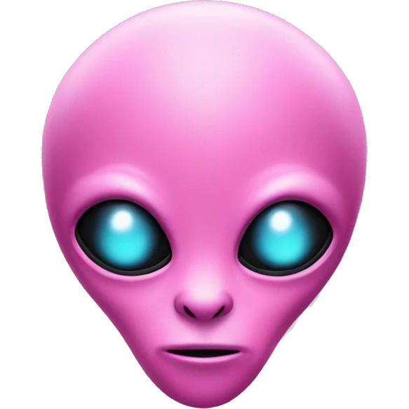 Pink alien emoji