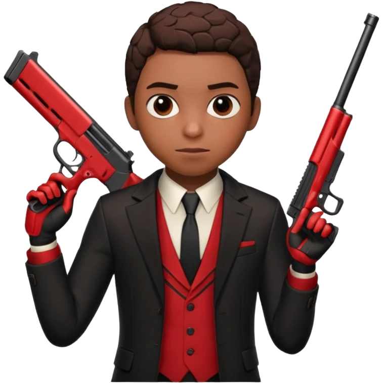 Miles morales holding a shotgun emoji