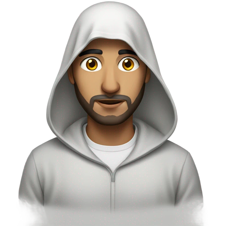 arab man with a hood on emoji