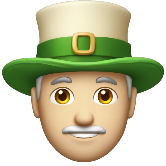 irish man with Irish hat emoji