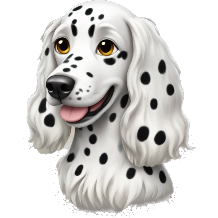 Long haired Dalmatian  emoji