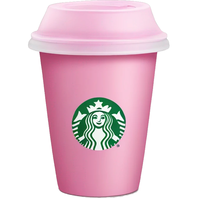 pink starbucks cup emoji