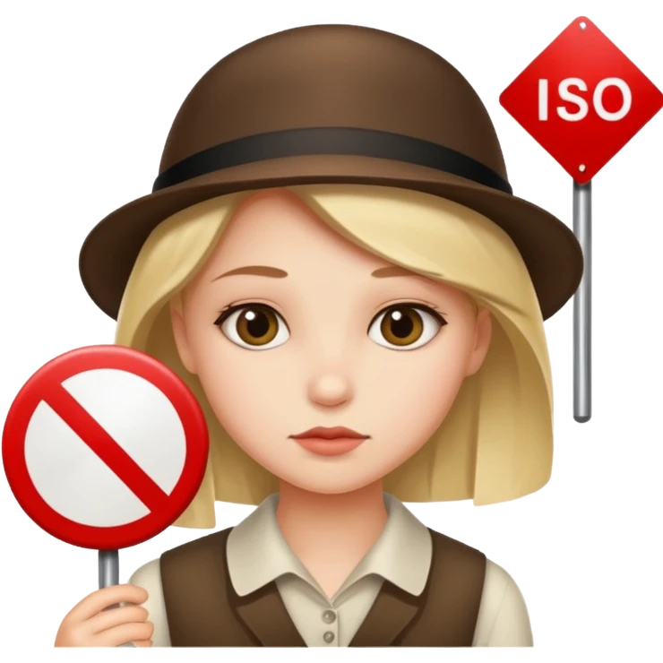 prohibition sign for girl emoji