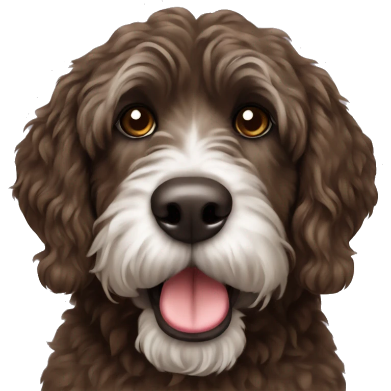 Brown Portuguese waterdog  emoji