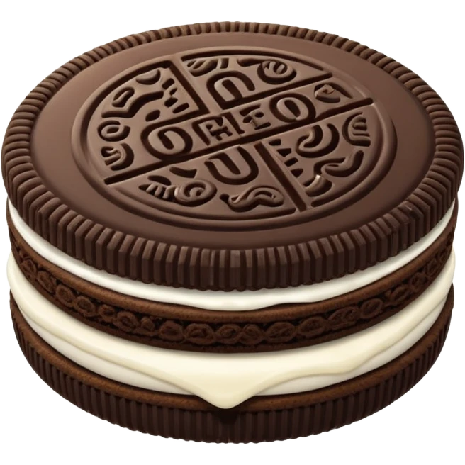 An Oreo cookie  emoji