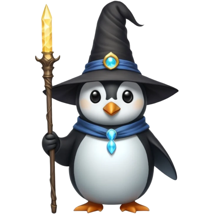 Penguin Wizard emoji