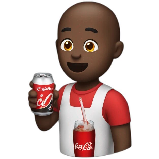 person drinking coke emoji