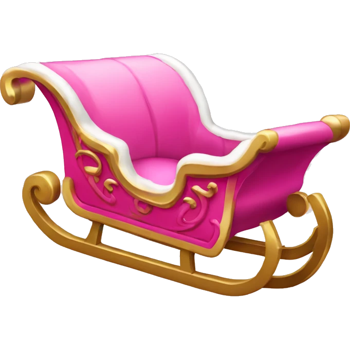 Pink Santa’s sleigh  emoji